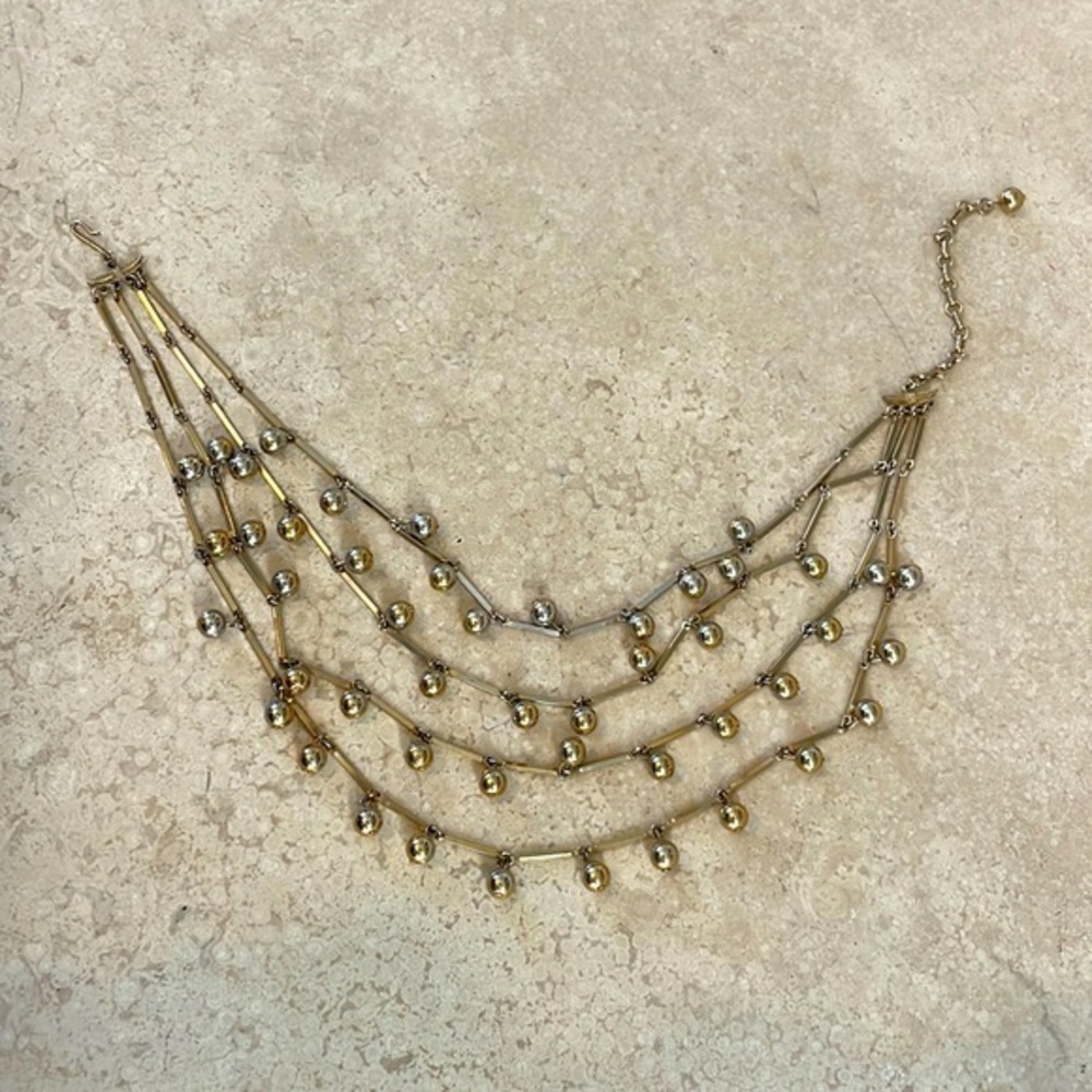 Vintage Multi-strand Ball Necklace